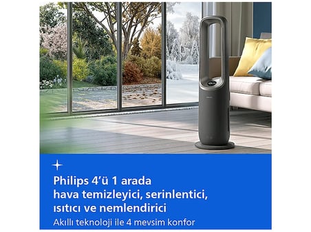 PHILIPS AMF970/10 Fan, Isıtıcı, Nemlendirici 4'ü 1 Arada Hava Temizleyici
