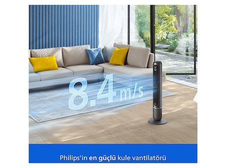 PHILIPS 7000 Serisi CX7550/01 Kule Tipi Vantilatör Siyah