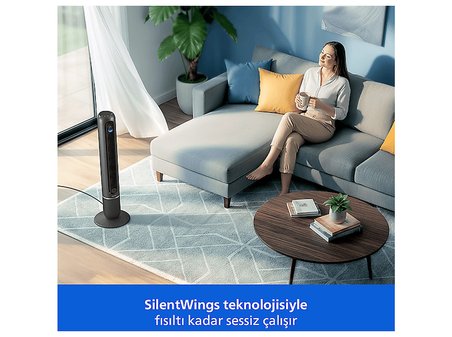 PHILIPS 7000 Serisi CX7550/01 Kule Tipi Vantilatör Siyah