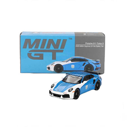 1:64 Diecast Porsche 911 Turbo S 2023 IMSA Daytona 24 Hrs Mini GT Model Araba