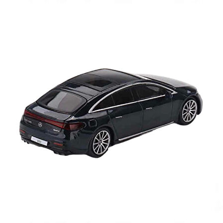 1:64 Diecast Mercedes-Benz EQS 580 4 MATIC Blue Metallic Mini GT Model Araba