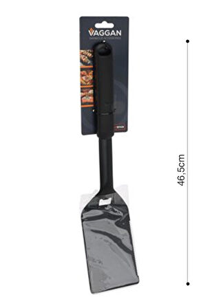 Barbekü Spatula Yapışmaz Paslanmaz Çalik Siyah 46,5cm