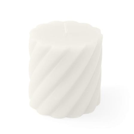 KPM Dekoratif Candle Mum - White -7 cm