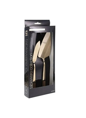 Boyner Evde Altın Servis Gereçleri 2'Lİ PASTA SERVİS SETİ