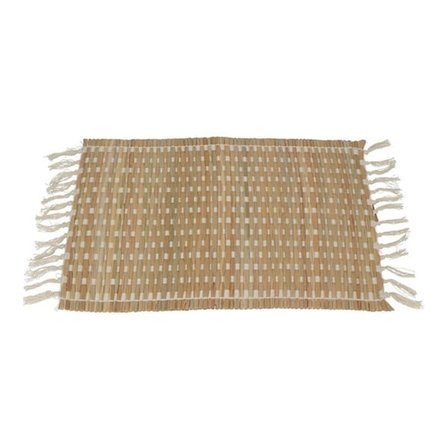 Excellent Houseware Püsküllü Amerikan Servis - Bej - 45x35 cm