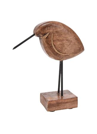 Boyner Evde Çok Renkli Biblo BIRD ON BASE MANGOWOOD 2ASS