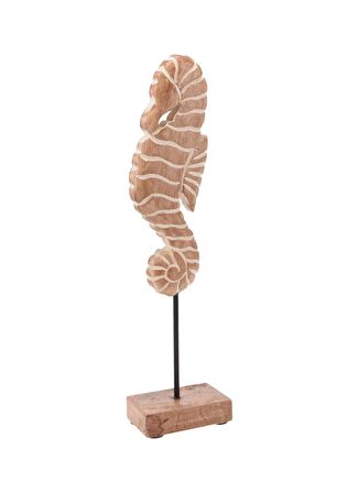 Boyner Evde Çok Renkli Biblo SEAHORSE ON BASE MANGO WOOD 37