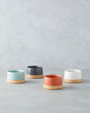 English Home Lida Seramik Kahvaltı ve Sunum Seti 90x55 ml Renkli