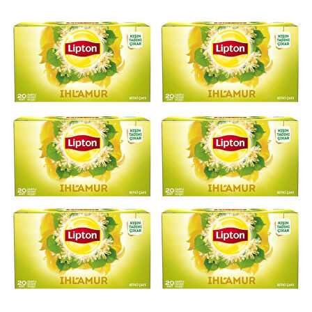 Lipton Ihlamur Bardak Poşet Çay X 6 Adet