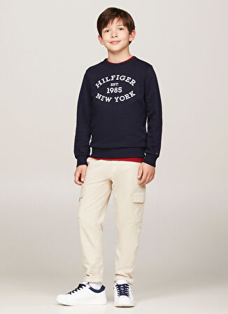 Tommy Hilfiger Baskılı Erkek Lacivert Sweatshırt KB0KB09048DW5