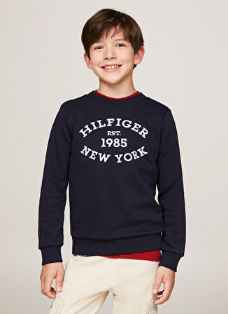 Tommy Hilfiger Baskılı Erkek Lacivert Sweatshırt KB0KB09048DW5