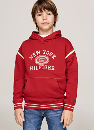 Tommy Hilfiger Baskılı Erkek Kırmızı Sweatshırt KB0KB09058XNN