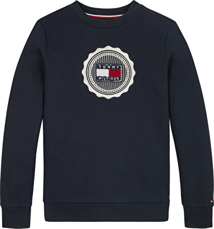 Tommy Hilfiger Baskılı Erkek Lacivert Sweatshırt KB0KB09052DW5