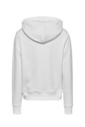 Kadın TJW ESSENTIAL LOGO 1 HOODIE EXT Sweatshirt-Beyaz | M