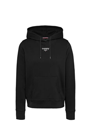 Kadın TJW ESSENTIAL LOGO 1 HOODIE EXT Sweatshirt-Siyah | S