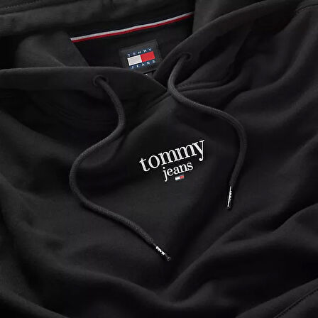 Kadın TJW ESSENTIAL LOGO 1 HOODIE EXT Sweatshirt-Siyah | S