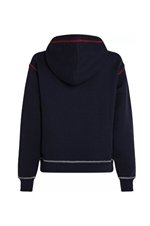 Kadın MDRN REG GBL STP HOODIE Sweatshirt-Lacivert | XS