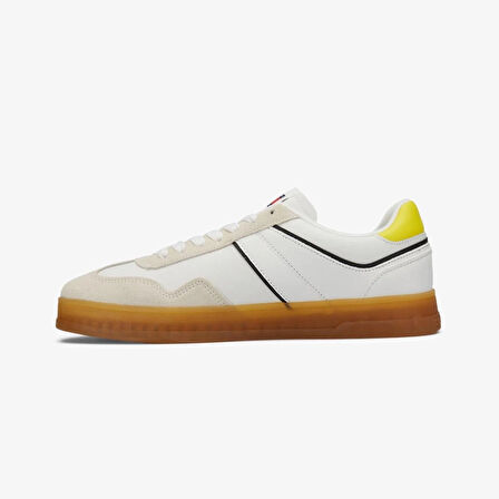 Tommy Hilfiger Jeans Leather Retro Cupsole Erkek Sneaker