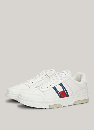 Tommy Hilfiger Beyaz Erkek Sneaker THE BROOKLYN LEATHER