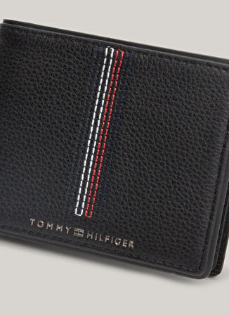 Tommy Hilfiger Siyah Erkek Cüzdan TH CASUAL MINI CC WALLET