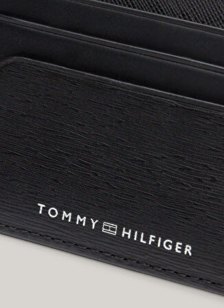 Tommy Hilfiger Siyah Erkek Kartlık TH PLAQUE CC HOLDER