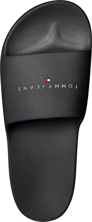 TOMMY HILFIGER TJW PRINTED PU POOL SLIDE Terlik