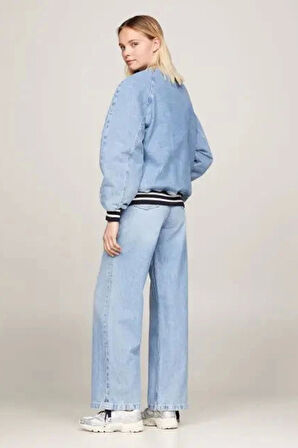 Tommy Jeans Kadın Letterman Denim Ceket