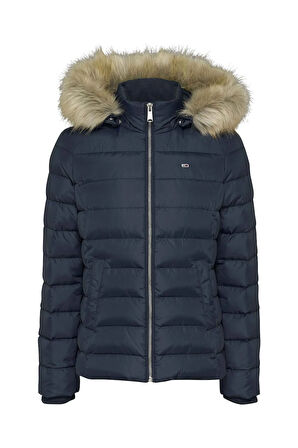 Kadın TJW Basic Kapüşonlu Şişme Mont - Lacivert | XL
