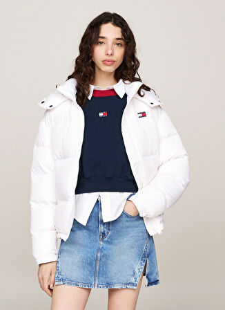 Tommy Jeans Beyaz Kadın Şişme Mont TJW ALASKA PUFFER EXT