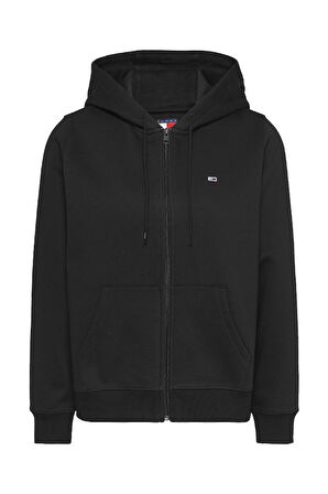Kadın Tjw Bayrak Logo Sweatshirt - Siyah | S