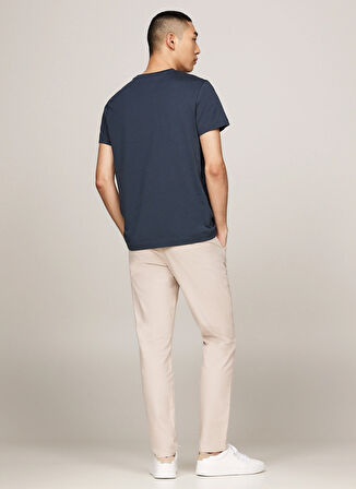 Tommy Hilfiger Bisiklet Yaka Gri Erkek T-Shirt MW0MW11797POM