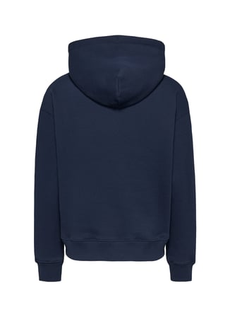 Tommy Jeans Düz Lacivert Kadın Sweatshırt TJW BXY LOGO DRAWCORD HOODIE EXT
