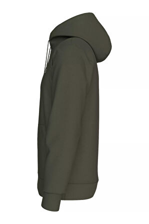 Erkek TJM REG LINEAR LOGO HOODIE EXT Sweatshirt-Haki | S