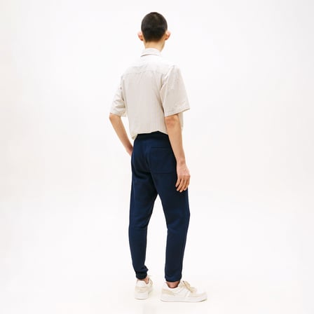 Tommy Hilfiger Jeans Slim Flag Erkek Lacivert Eşofman Altı