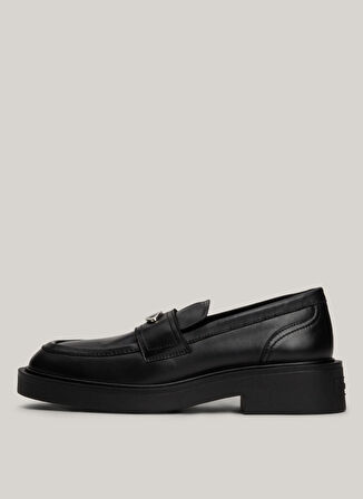 Tommy Hilfiger Deri Siyah Kadın Loafer EN0EN02557BDS