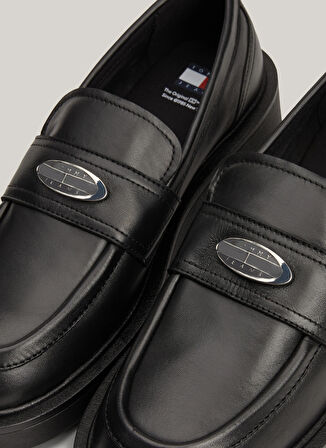 Tommy Hilfiger Deri Siyah Kadın Loafer EN0EN02557BDS