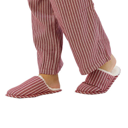 Tommy Hilfiger Kadın Kırmızı Pijama Takımı ( Terlik Hediyeli ) UW0UW04853