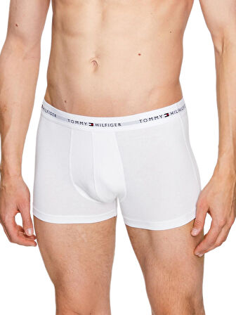 Tommy Hilfiger Erkek 3'lü Beyaz Boxer UM0UM02761 