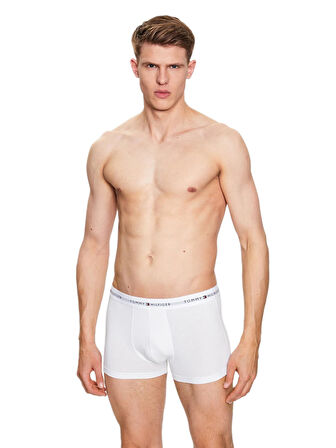 Tommy Hilfiger Erkek 3'lü Beyaz Boxer UM0UM02761 