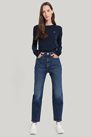 Tommy Jeans IZZIE HGH SLM STR  ANK DH5155 Kadın DENIM Jeans DW0DW195261BK