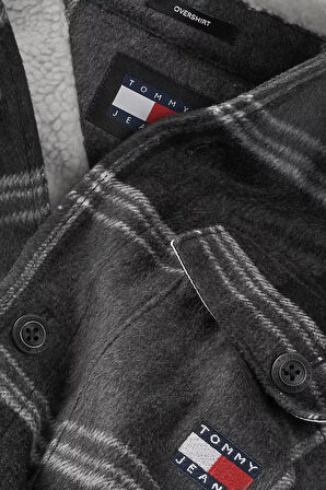Erkek TJM CHECK SHERPA OVERSHIRT EXT Mont - Siyah | S