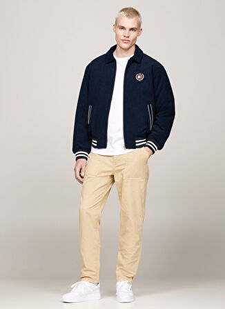 Tommy Jeans Lacivert Erkek Mont DM0DM19626C1G CREST CORD LETTERMAN