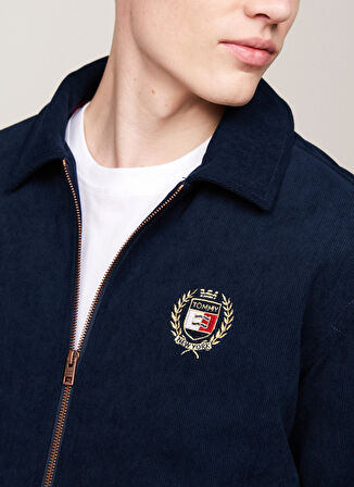 Tommy Jeans Lacivert Erkek Mont DM0DM19626C1G CREST CORD LETTERMAN