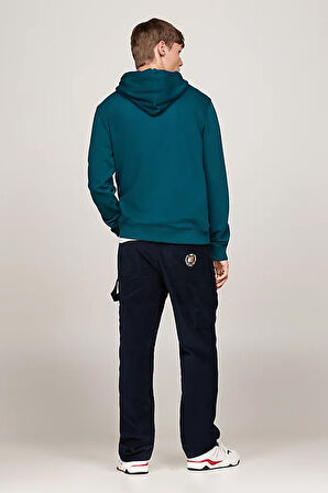 Erkek TJM REG Altın İmza Logolu Sweatshirt - Mavi  | XS