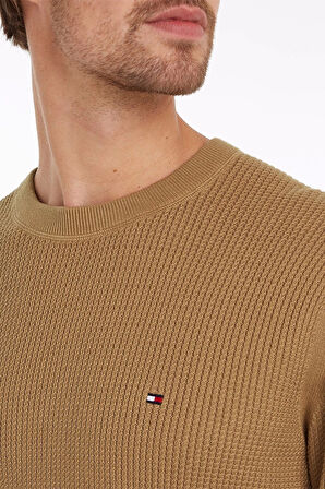 Tommy Hilfiger Erkek Kahverengi Kazak