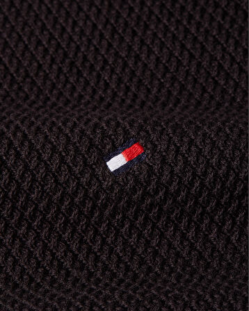 TOMMY HILFIGER STRUCTURE ZIP MOCK Süveter