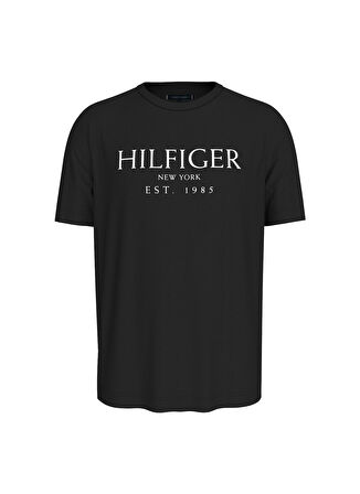 Tommy Hilfiger Bisiklet Yaka Siyah Erkek T-Shirt MW0MW36499BDS