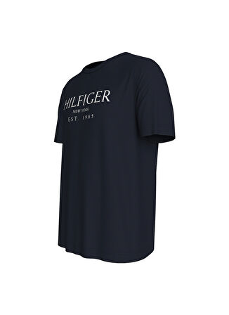 Tommy Hilfiger Bisiklet Yaka Mavi Erkek T-Shirt MW0MW36499DW5