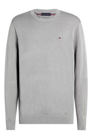 Erkek Düz Renk Kazak - Koyu Haki | XL