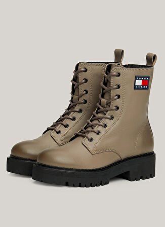Tommy Hilfiger Deri Gri Kadın Bot EN0EN02628PKC